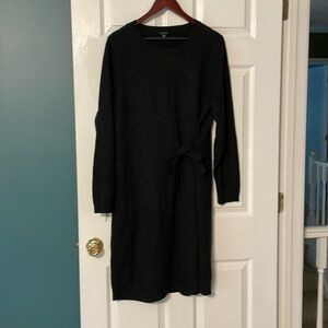 crew neck sweater dress